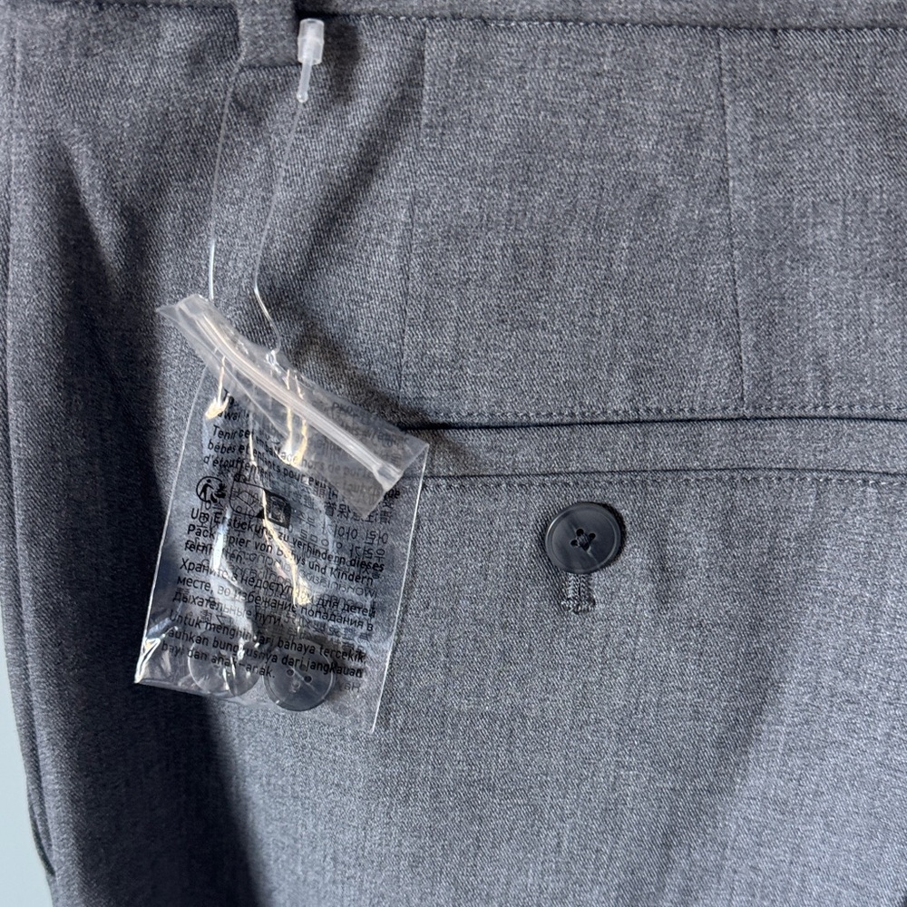 Uniqlo Gray Wide Leg Dress Pants - Picture 3 of 4